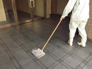 バブルウォーターPRO使用例 床